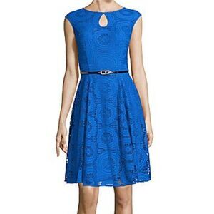 Metaphor Blue Lace Dress. Lacycore. Balletcore.